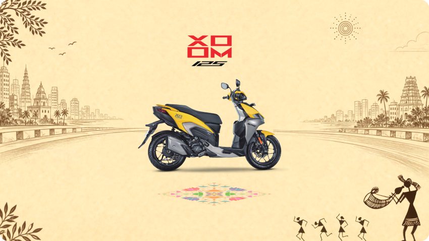 For Riders Who Want Their Scooter to Stand Out in This Festive Season, XOOM 125 Is Hard to Ignore