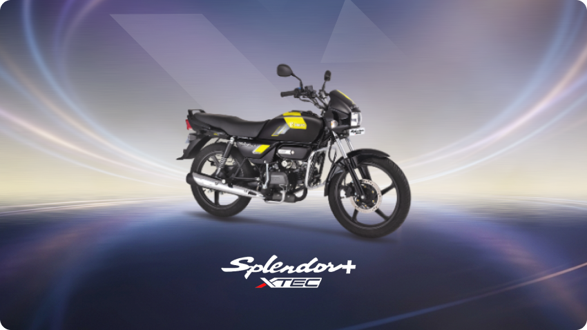 Hero Splendor Plus XTEC known for excellent mileage and daily commuting
