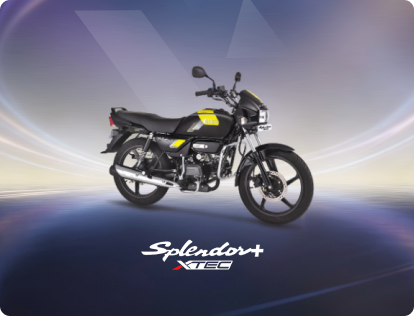 Hero Splendor Plus XTEC known for excellent mileage and daily commuting