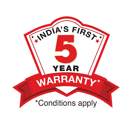 5 Year warranty