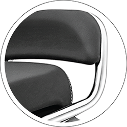 Elegant seat backrest