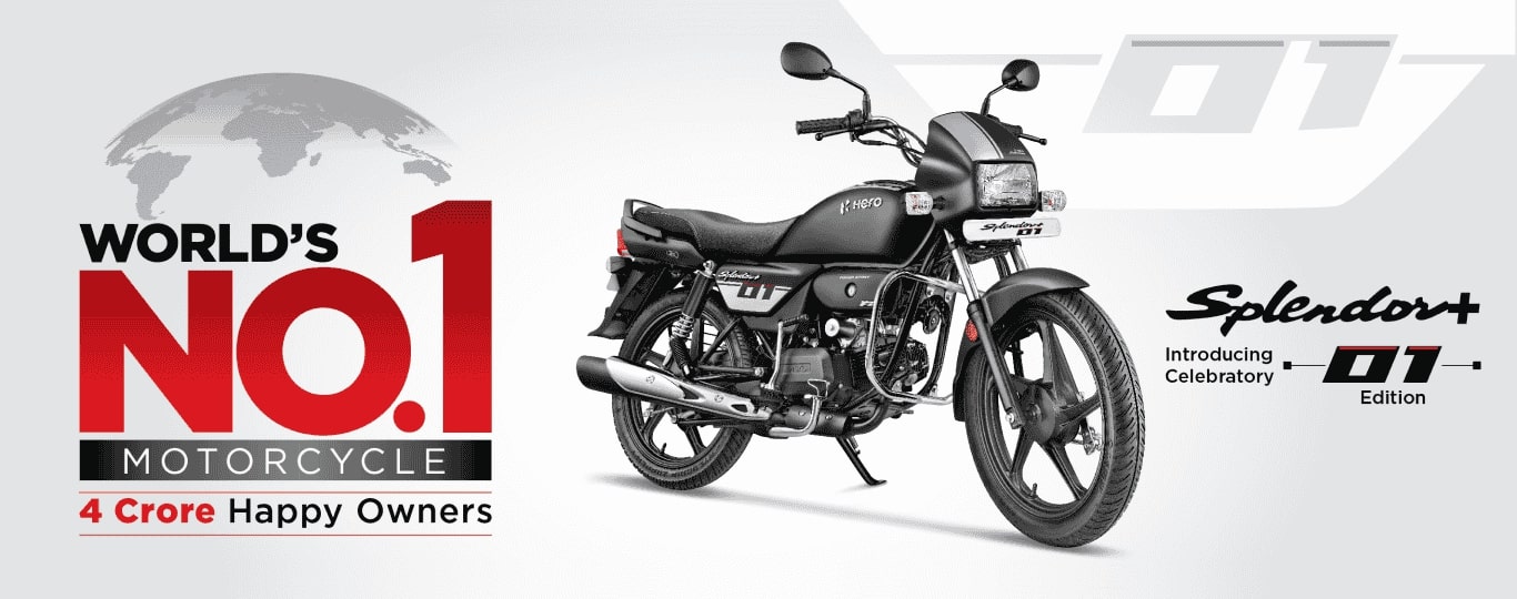 Black,Silver Genuine Hero Splendor Plus Bike at Rs 35000 in