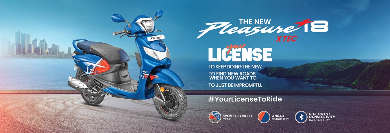 Scooty pleasure online plus