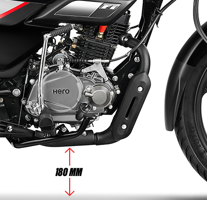 New Super Splendor - 180 mm ground clearance for all road comfort
