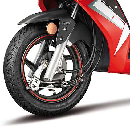 Dash Integrated Braking System & Tubeless Tyre